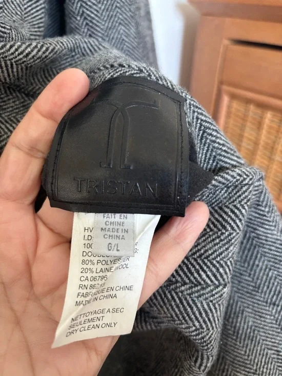 TRISTAN Reversible Peacoat Spring/Fall Size L - Picture 5 of 5